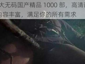 18 大无码国产精品 1000 部，高清画质，内容丰富，满足你的所有需求