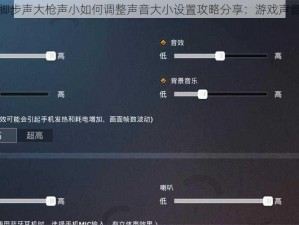 和平精英脚步声大枪声小如何调整声音大小设置攻略分享：游戏声音优化指南