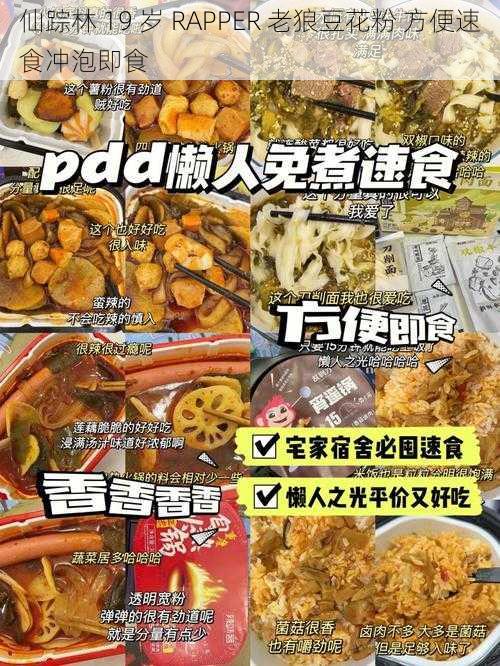 仙踪林 19 岁 RAPPER 老狼豆花粉 方便速食冲泡即食