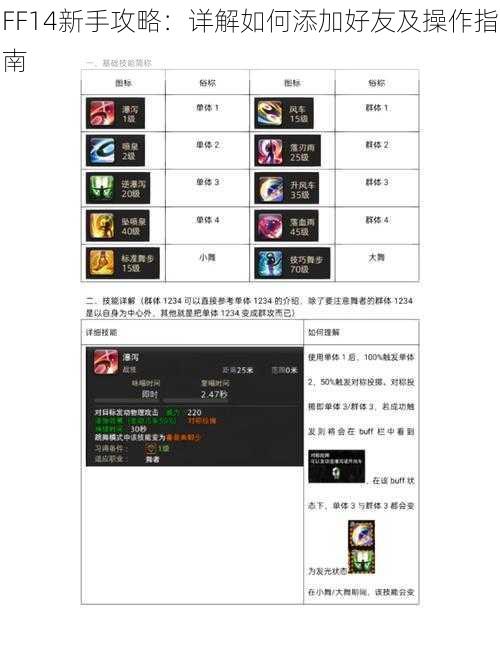 FF14新手攻略：详解如何添加好友及操作指南