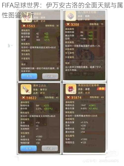 FIFA足球世界：伊万安古洛的全面天赋与属性图鉴解析