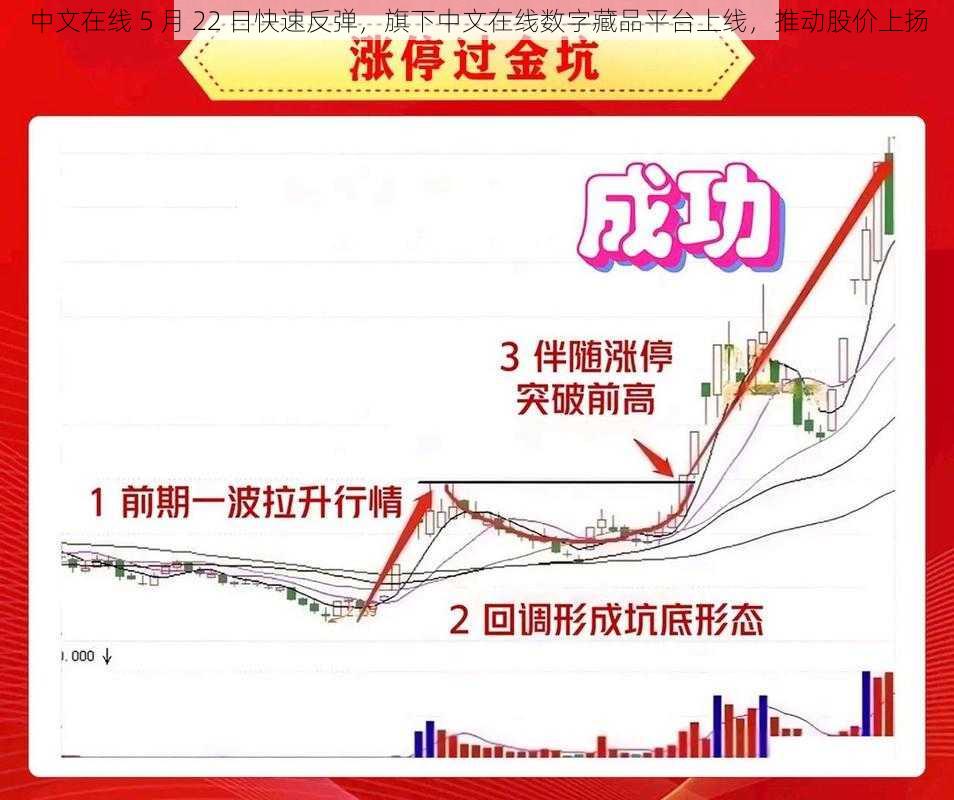 中文在线 5 月 22 日快速反弹，旗下中文在线数字藏品平台上线，推动股价上扬