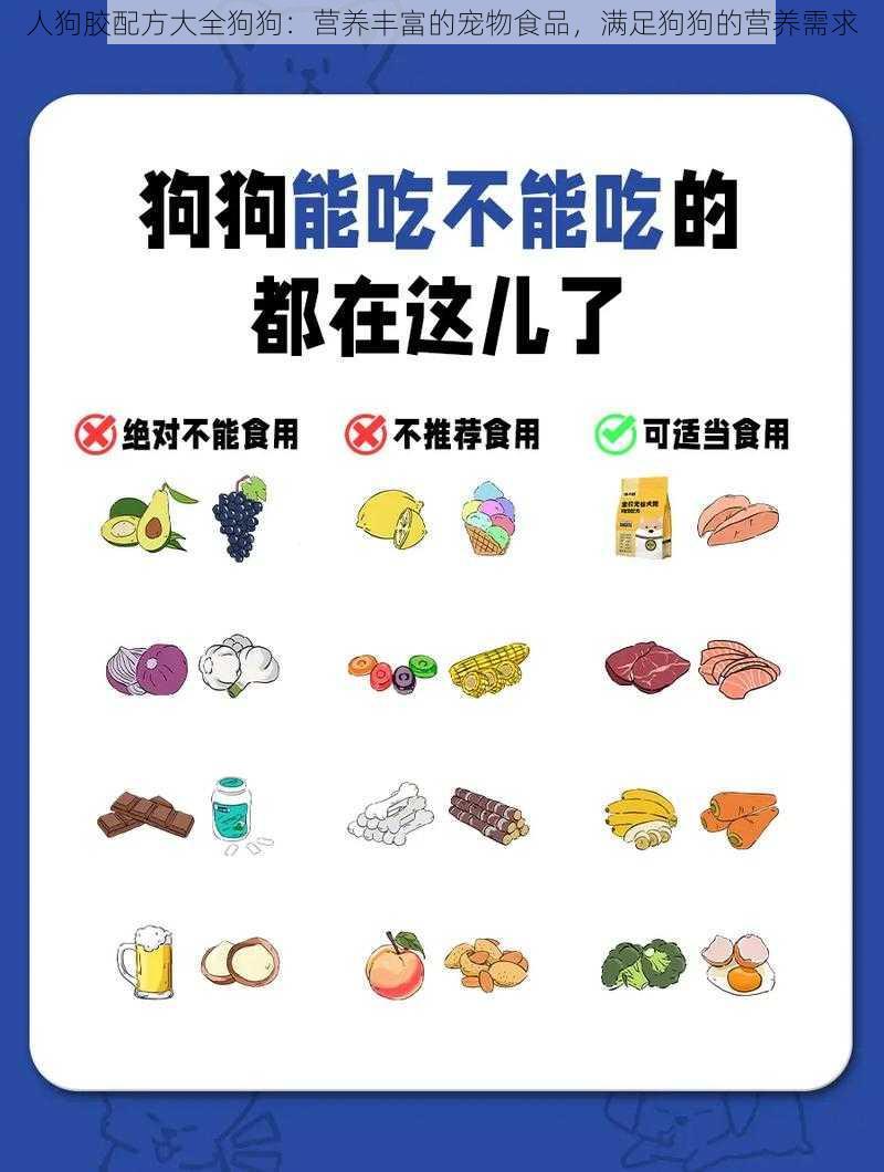 人狗胶配方大全狗狗：营养丰富的宠物食品，满足狗狗的营养需求