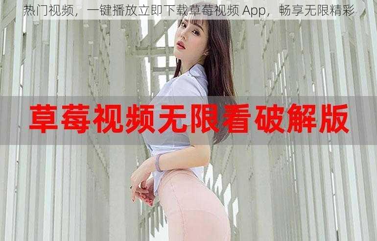 热门视频，一键播放立即下载草莓视频 App，畅享无限精彩