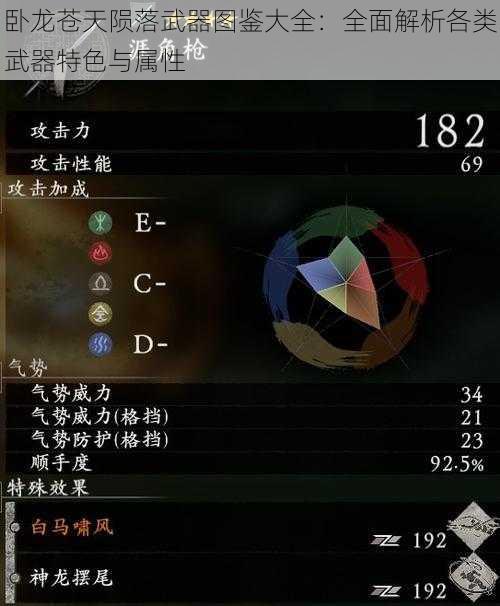 卧龙苍天陨落武器图鉴大全：全面解析各类武器特色与属性