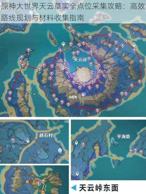 原神大世界天云草实全点位采集攻略：高效路线规划与材料收集指南