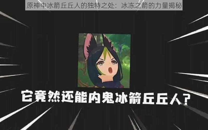 原神中冰箭丘丘人的独特之处：冰冻之箭的力量揭秘