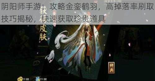 阴阳师手游：攻略金銮鹤羽，高掉落率刷取技巧揭秘，快速获取珍贵道具