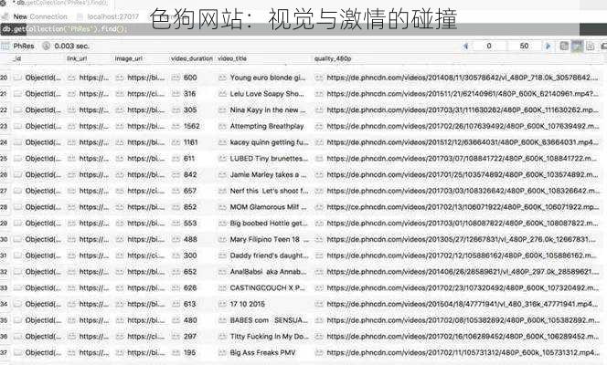 色狗网站：视觉与激情的碰撞