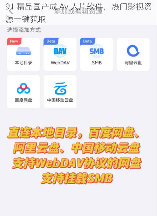 91 精品国产成 Av 人片软件，热门影视资源一键获取